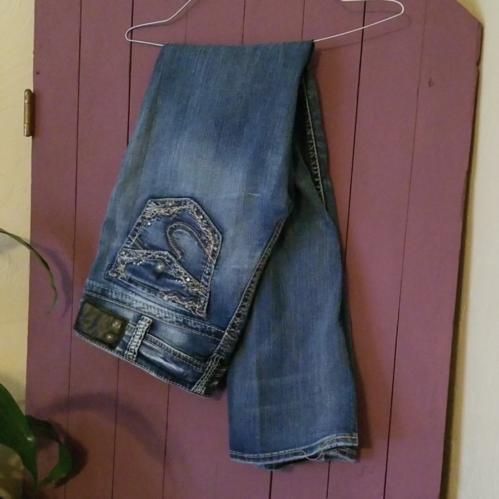 Maurices Silver Suki mid slim boot cut jeans